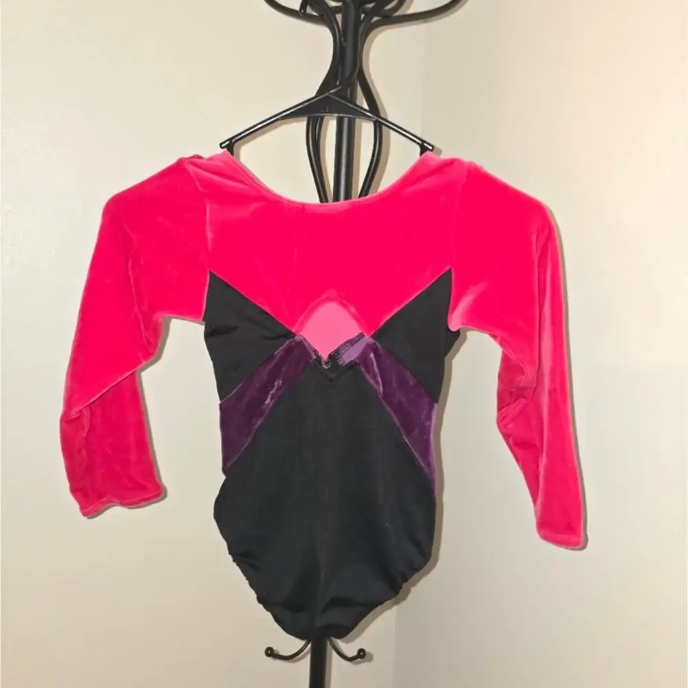 Danskin Freestyle Colorful Long-Sleeve Leotard 6x Small